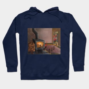 Logs Escaping Fiery Pain Hoodie